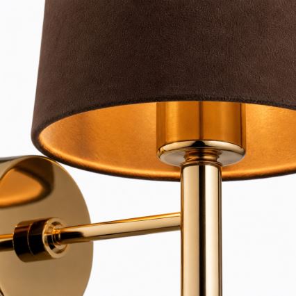 Brilagi - Wandleuchte MONTE 1xE27/15W/230V braun/gold