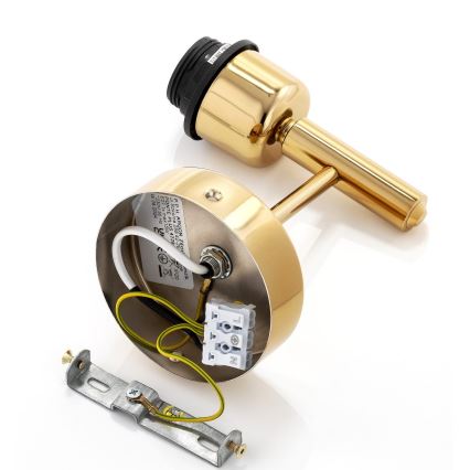 Brilagi - Wandleuchte MONTE 1xE27/15W/230V braun/gold