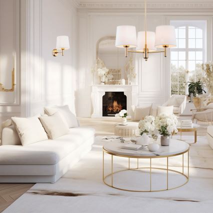Brilagi - Wandleuchte MONTE 1xE27/15W/230V creme/gold