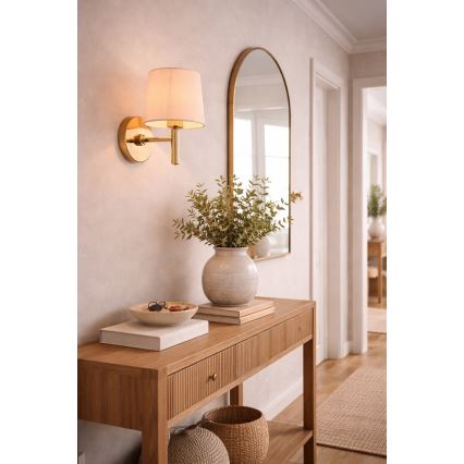 Brilagi - Wandleuchte MONTE 1xE27/15W/230V creme/gold