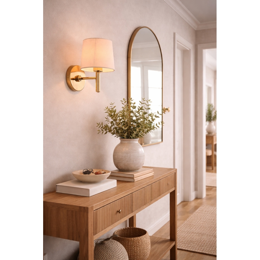 Brilagi - Wandleuchte MONTE 1xE27/15W/230V creme/gold