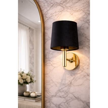 Brilagi - Wandleuchte MONTE 1xE27/60W/230V schwarz/gold