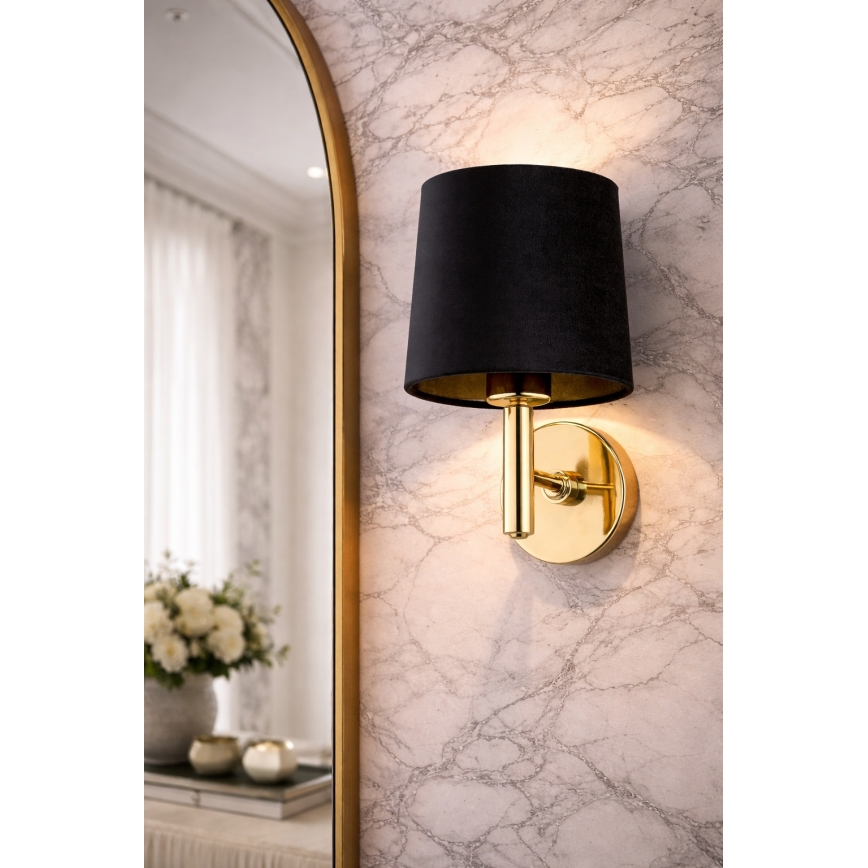 Brilagi - Wandleuchte MONTE 1xE27/60W/230V schwarz/gold