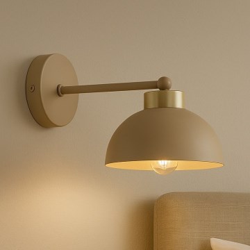 Brilagi - Wandleuchte MOON 1xE27/60W/230V beige/gold
