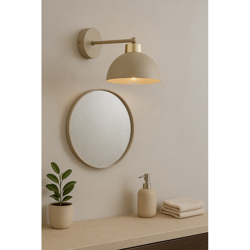 Brilagi - Wandleuchte MOON 1xE27/60W/230V beige/gold