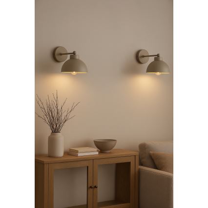 Brilagi - Wandleuchte MOON 1xE27/60W/230V beige/gold