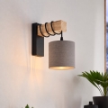 BRILAGI - Wandleuchte NUBILA 1xE27/60W/230V braun/schwarz/anthrazit