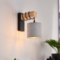 BRILAGI - Wandleuchte NUBILA 1xE27/60W/230V braun/schwarz/grau