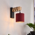 BRILAGI - Wandleuchte NUBILA 1xE27/60W/230V braun/schwarz/pompejanisch-rot