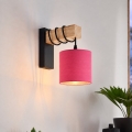 BRILAGI - Wandleuchte NUBILA 1xE27/60W/230V braun/schwarz/rosa