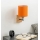 Brilagi - Wandleuchte NUBILA WOOD 1xE27/25W/230V Eiche/Schwarz/Orange
