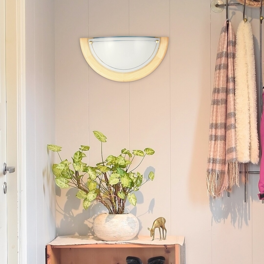 Brilagi - Wandleuchte ORBIS 1x E27/60W/230V 30 cm Kiefer