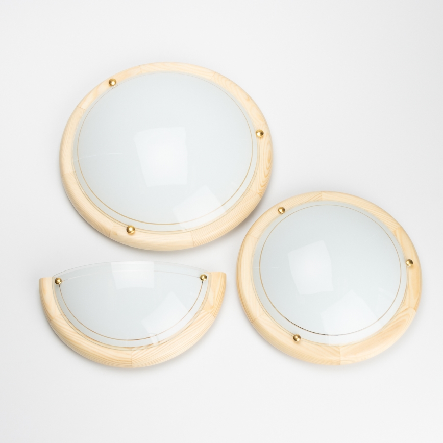 Brilagi - Wandleuchte ORBIS 1x E27/60W/230V 30 cm Kiefer