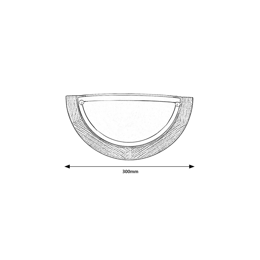 Brilagi - Wandleuchte ORBIS 1xE27/60W/230V 30 cm Kiefer