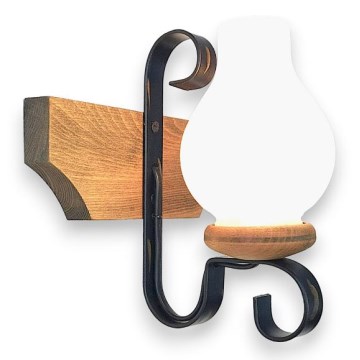 Brilagi - Wandleuchte QUEEN 1xE14/40W/230V Buche