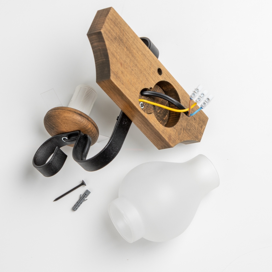 Brilagi - Wandleuchte QUEEN 1xE14/40W/230V Buche