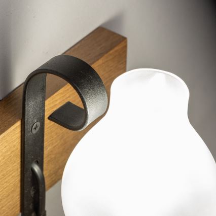 Brilagi - Wandleuchte QUEEN 1xE14/40W/230V Buche/Walnuss