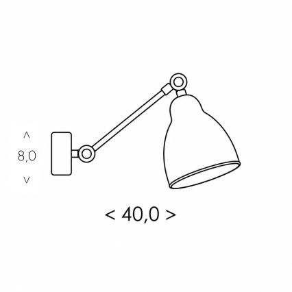 BRILAGI - Wandleuchte QUILL 1xE27/40W/230V 40 cm beige