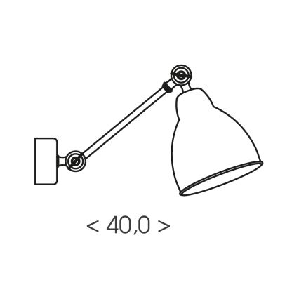 Brilagi - Wandleuchte QUILL 1xE27/40W/230V 40 cm weiß