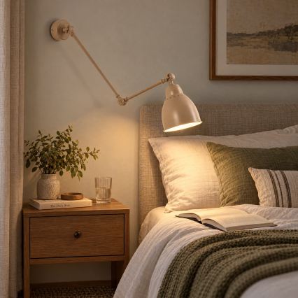 BRILAGI - Wandleuchte QUILL 1xE27/40W/230V 83 cm beige
