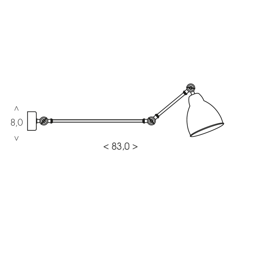 BRILAGI - Wandleuchte QUILL 1xE27/40W/230V 83 cm beige