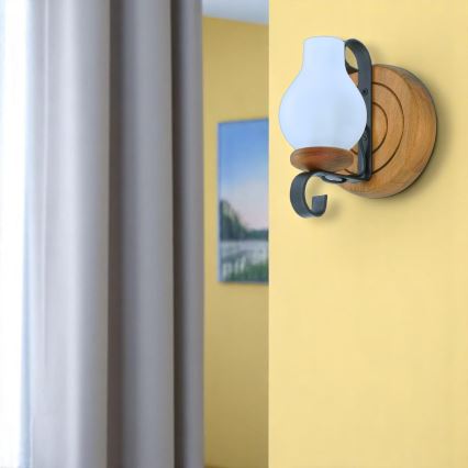 Brilagi - Wandleuchte ROATA APLICA 1xE14/40W/230V Buche