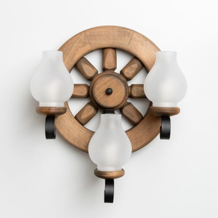 Brilagi - Wandleuchte ROATA APLICA 3xE14/40W/230V Buche