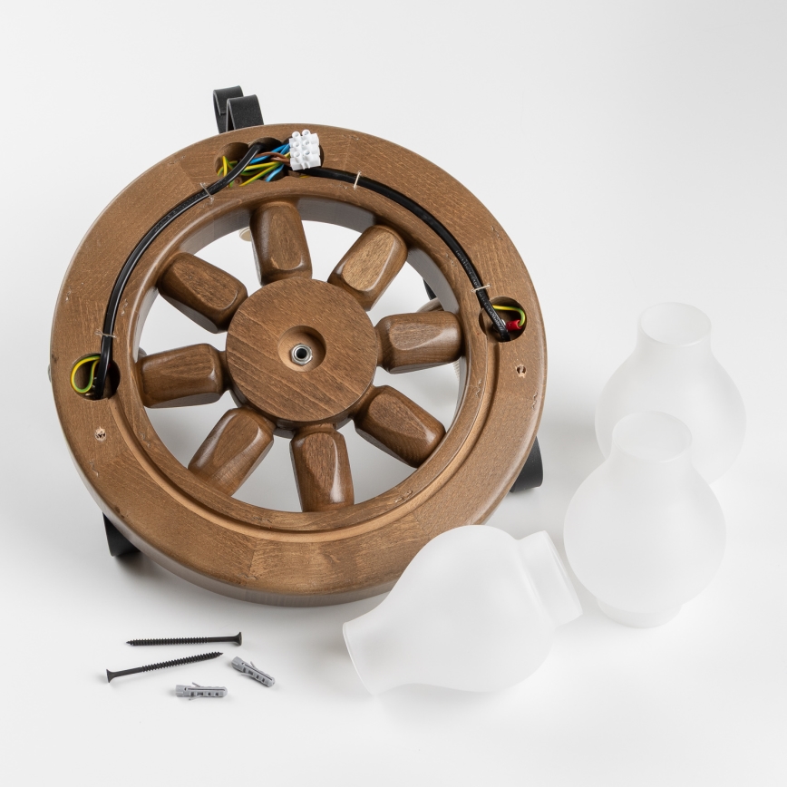 Brilagi - Wandleuchte ROATA APLICA 3xE14/40W/230V Buche/Walnuss