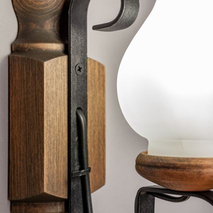 Brilagi - Wandleuchte RUSTIC 1xE14/40W/230V Buche