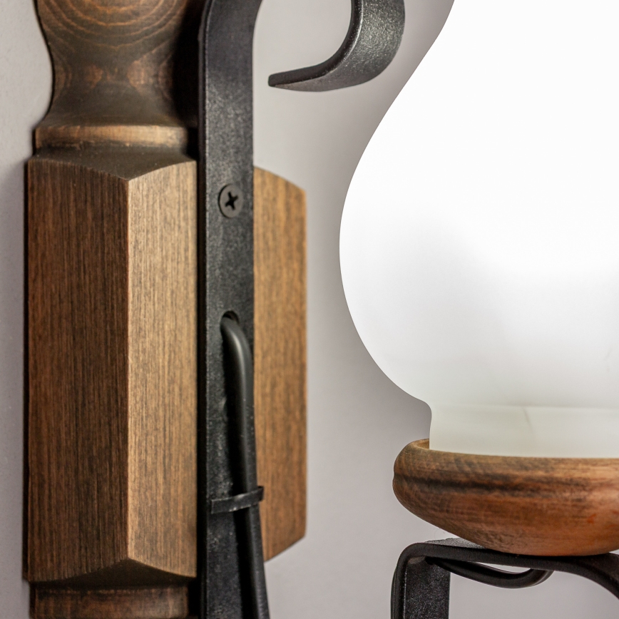 Brilagi - Wandleuchte RUSTIC 1xE14/40W/230V Buche