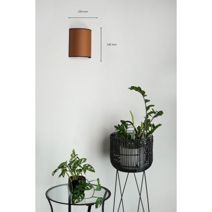 Brilagi - Wandleuchte SEMI 1xE27/15W/230V braun