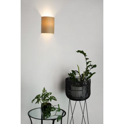 Brilagi - Wandleuchte SEMI 1xE27/15W/230V d 20 cm beige