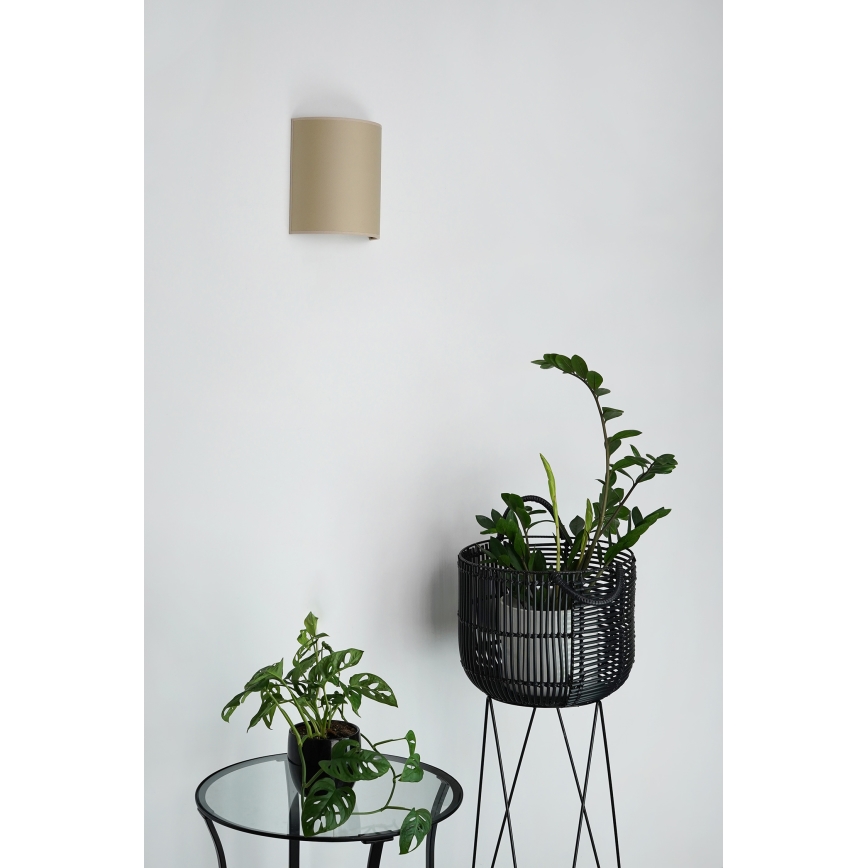 Brilagi - Wandleuchte SEMI 1xE27/15W/230V d 20 cm beige