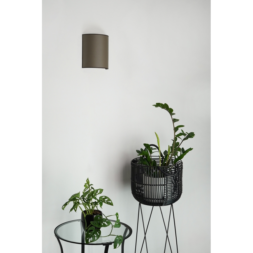 Brilagi - Wandleuchte SEMI 1xE27/15W/230V d 20 cm braun