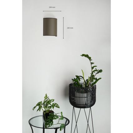 Brilagi - Wandleuchte SEMI 1xE27/15W/230V d 20 cm braun