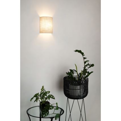 Brilagi - Wandleuchte SEMI 1xE27/15W/230V d 20 cm dunkelgrau