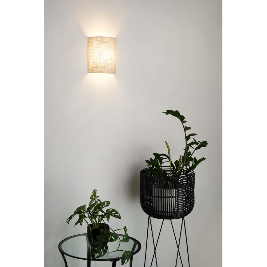 Brilagi - Wandleuchte SEMI 1xE27/15W/230V d 20 cm dunkelgrau