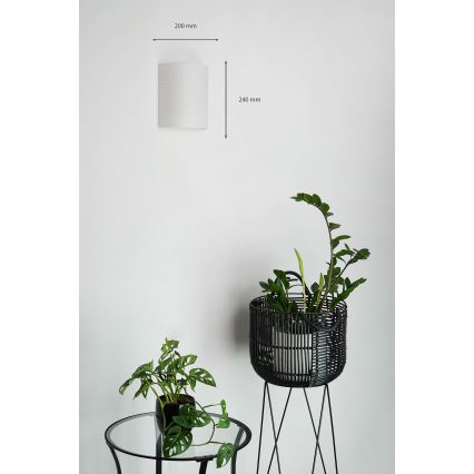 Brilagi - Wandleuchte SEMI 1xE27/15W/230V d 20 cm hellgrau