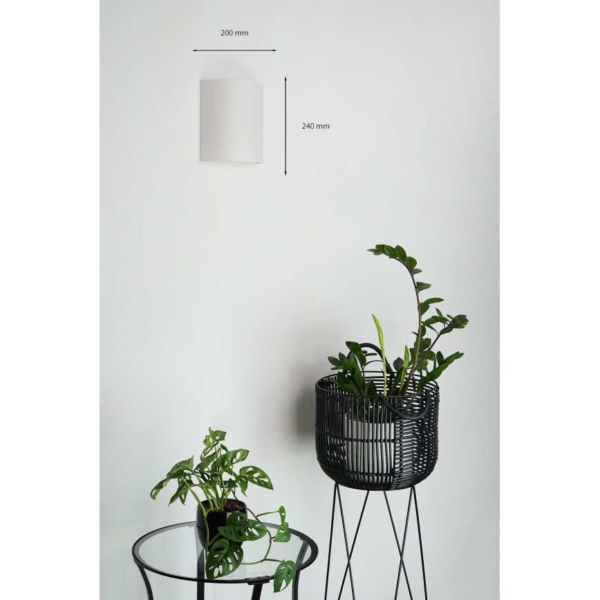 Brilagi - Wandleuchte SEMI 1xE27/15W/230V d 20 cm hellgrau