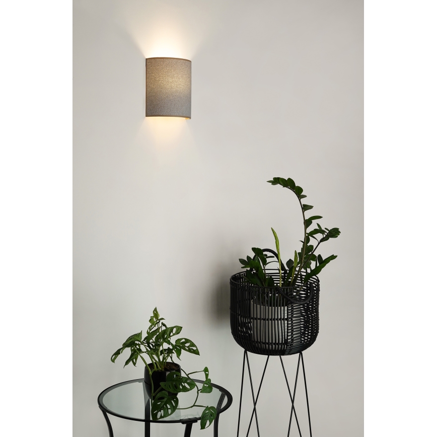 Brilagi - Wandleuchte SEMI 1xE27/15W/230V d 20 cm hellgrau