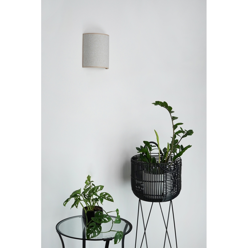 Brilagi - Wandleuchte SEMI 1xE27/15W/230V d 20 cm hellgrau