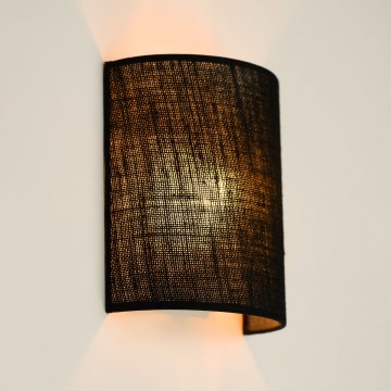 Brilagi - Wandleuchte SEMI 1xE27/15W/230V d 20 cm schwarz
