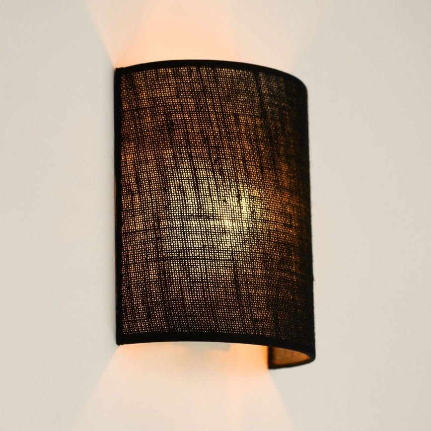 Brilagi - Wandleuchte SEMI 1xE27/15W/230V d 20 cm schwarz