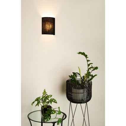 Brilagi - Wandleuchte SEMI 1xE27/15W/230V d 20 cm schwarz