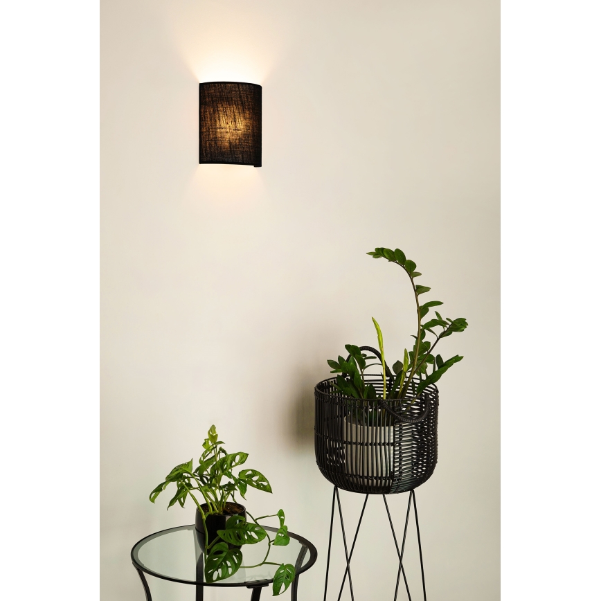 Brilagi - Wandleuchte SEMI 1xE27/15W/230V d 20 cm schwarz