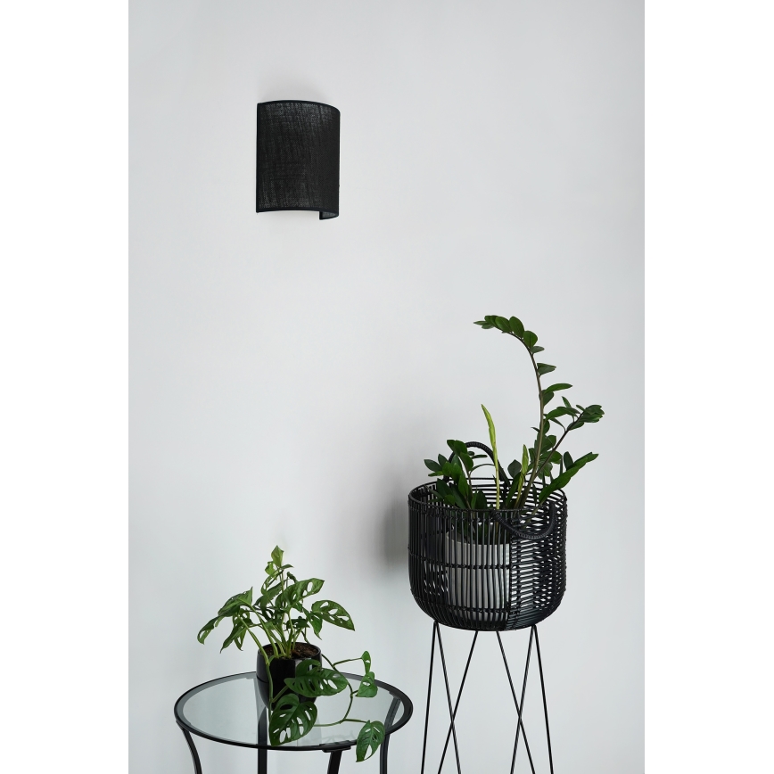 Brilagi - Wandleuchte SEMI 1xE27/15W/230V d 20 cm schwarz