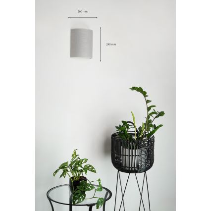Brilagi - Wandleuchte SEMI 1xE27/15W/230V grau