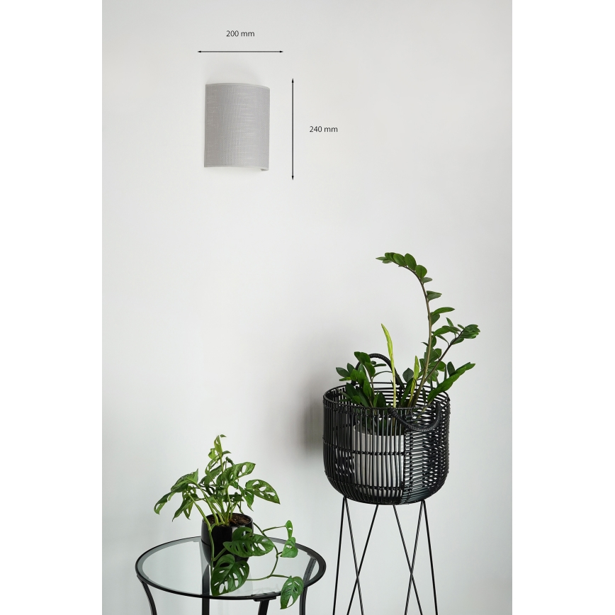 Brilagi - Wandleuchte SEMI 1xE27/15W/230V grau