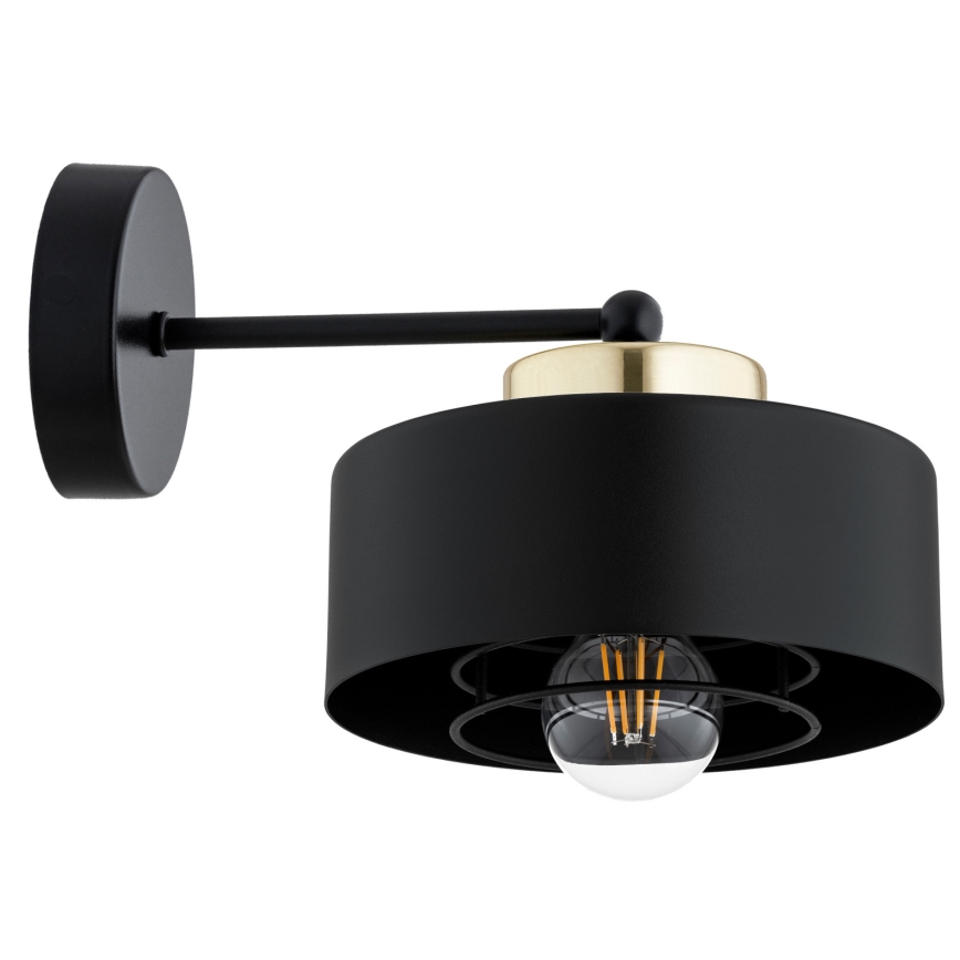 Brilagi - Wandleuchte SPRING 1xE27/60W/230V schwarz/gold