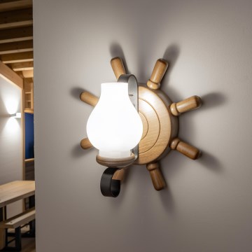 Brilagi - Wandleuchte TIMONA 1xE14/40W/230V Buche/Walnuss